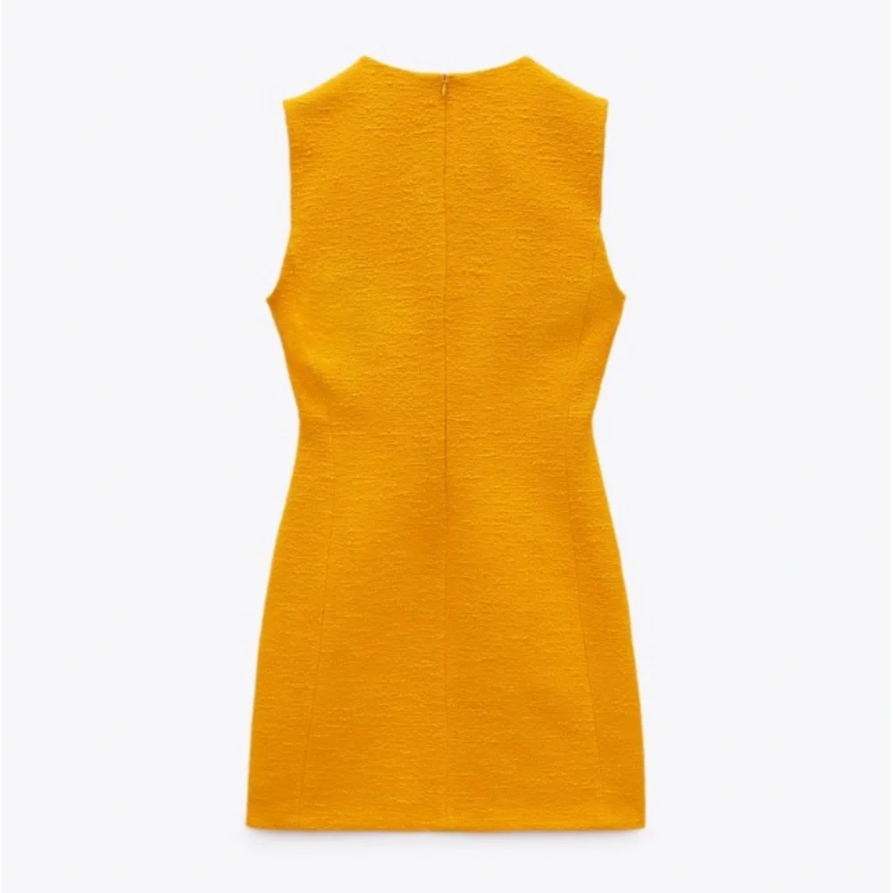 NEW! HP 🥳🥳🥳Zara Orange Textured Mini Dress - Picture 6 of 13